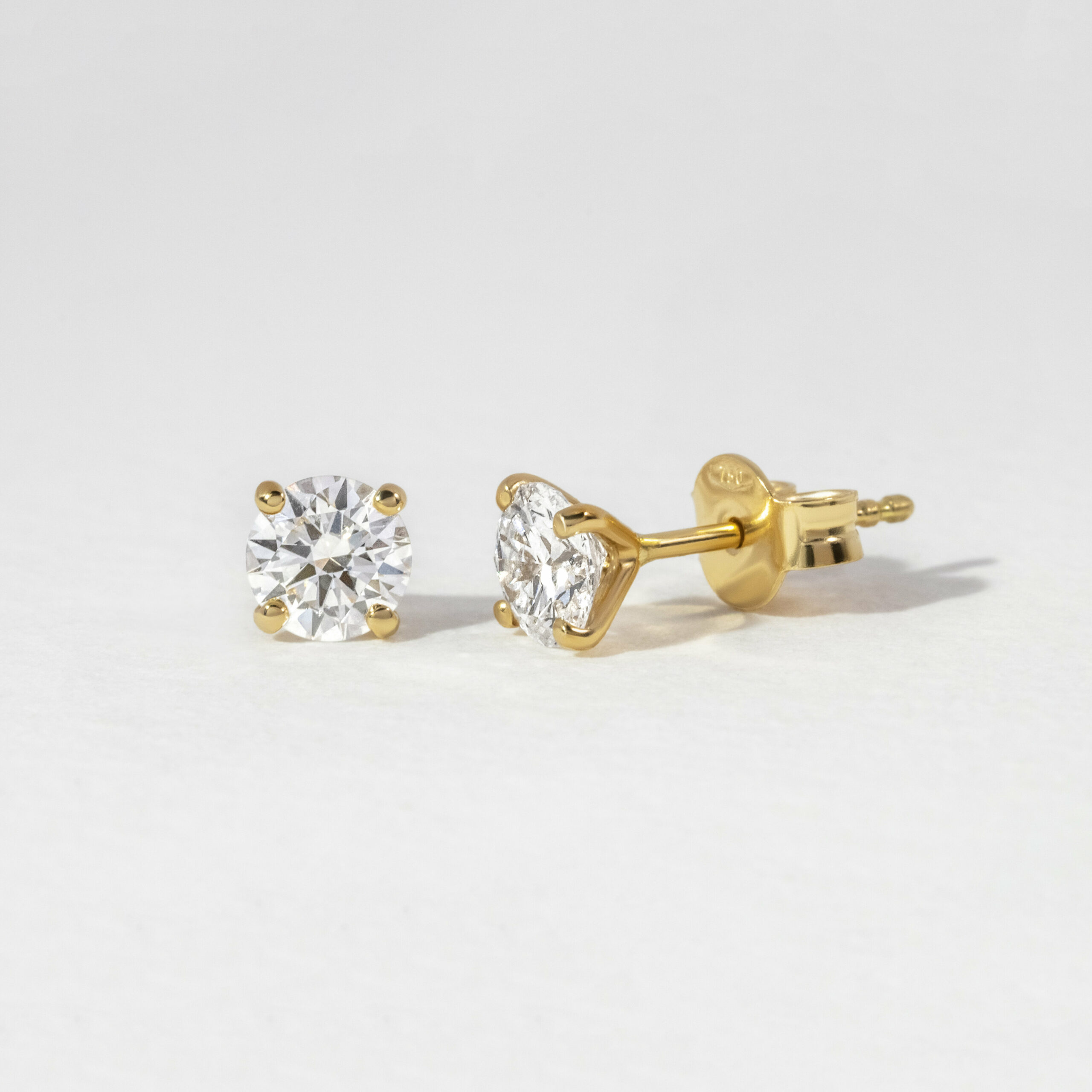 Diamond deals side earrings