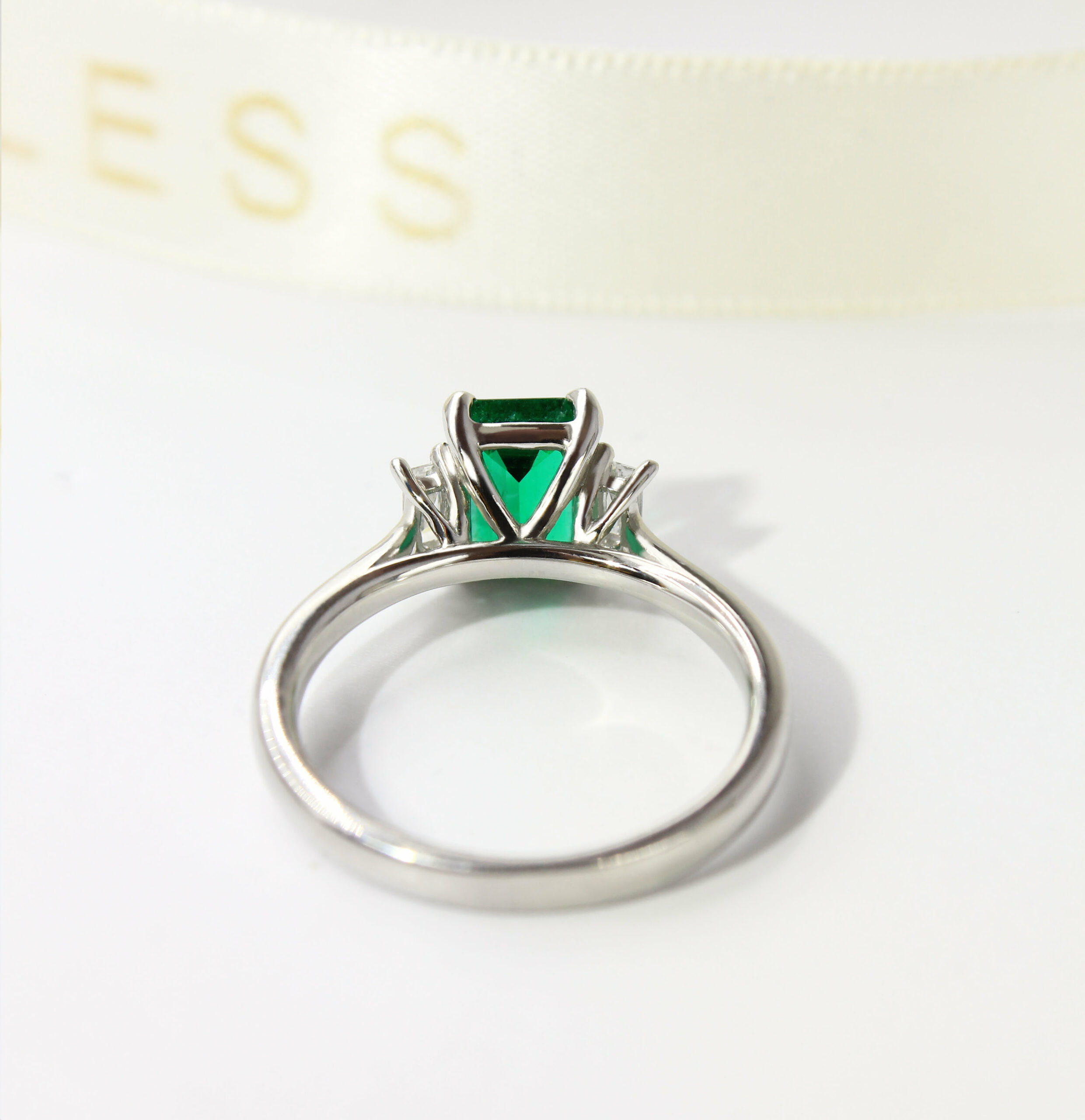 Zambian Emerald Engagement Ring 1.10ct