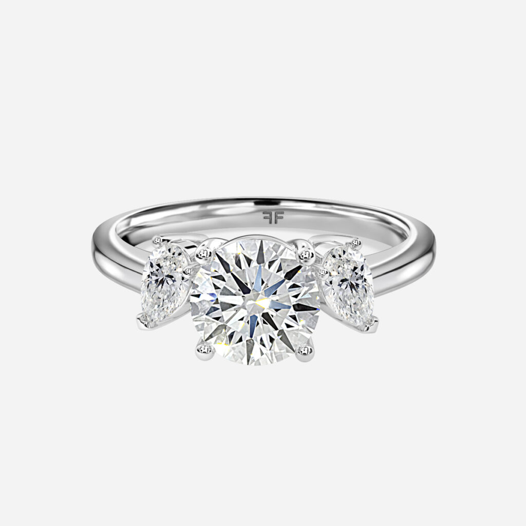 Angel Engagement Ring In Platinum
