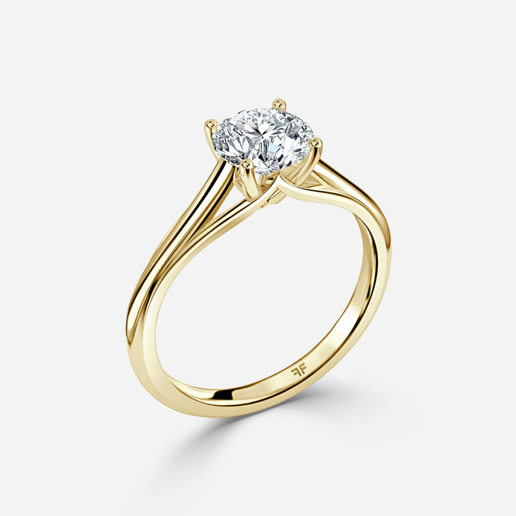 Olina Yellow Gold Engagement Ring