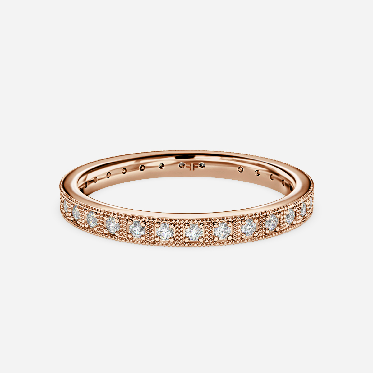 Cecily Wedding Ring In Rose Gold