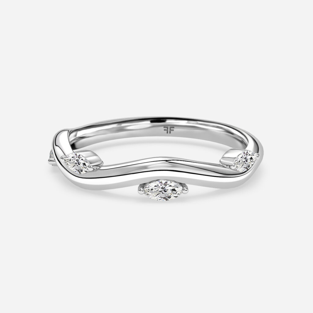 Tiare Wedding Ring In Platinum