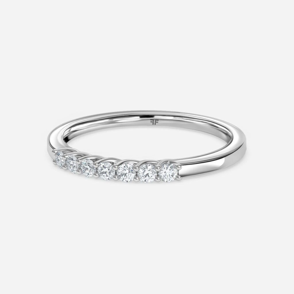 Austere 1.50mm Wedding Ring In White Gold