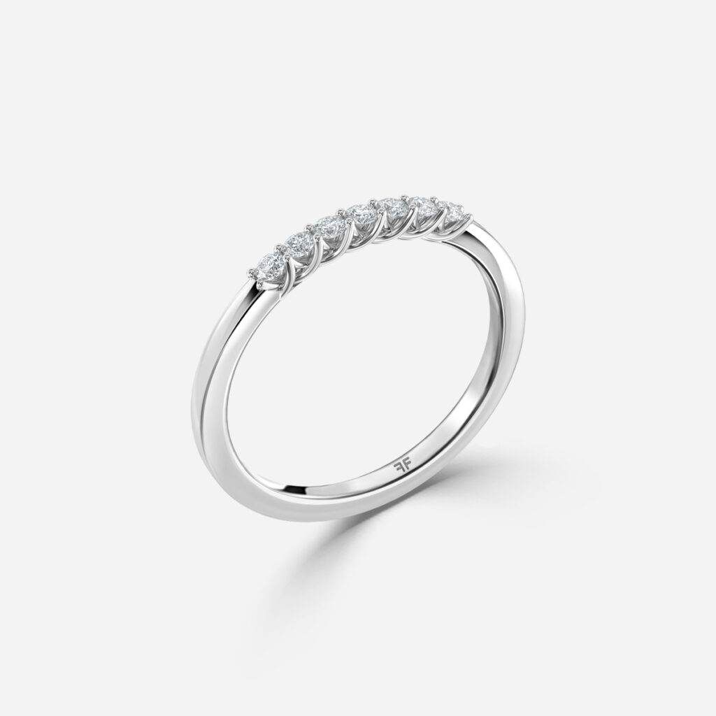 Austere 1.50mm Wedding Ring In White Gold