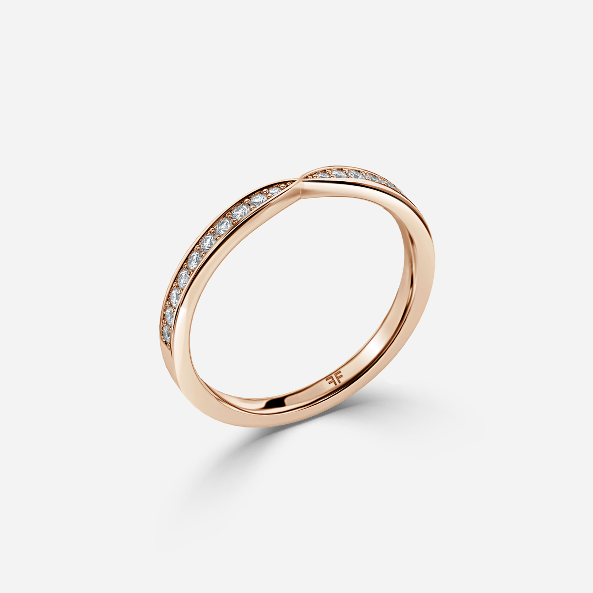 York Wedding Ring In Rose Gold
