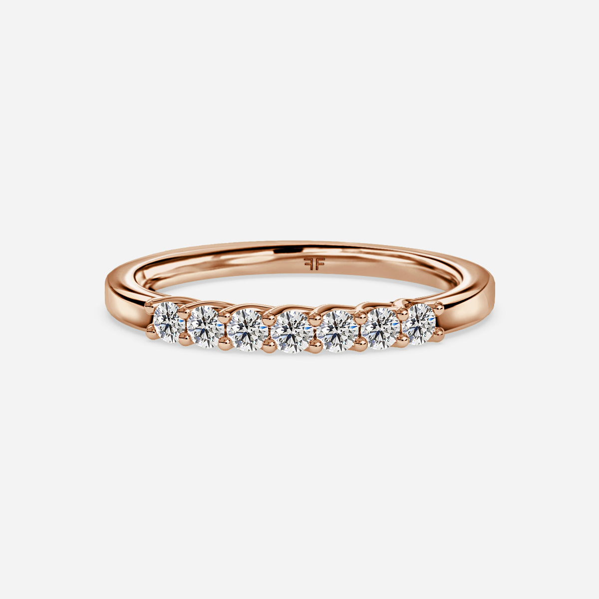 Nour 1.70mm Wedding Ring In Rose Gold