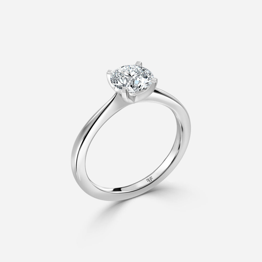 Firefly Plain Platinum Engagement Ring