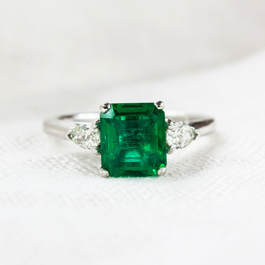 Pear Emerald Trilogy 1.80ct