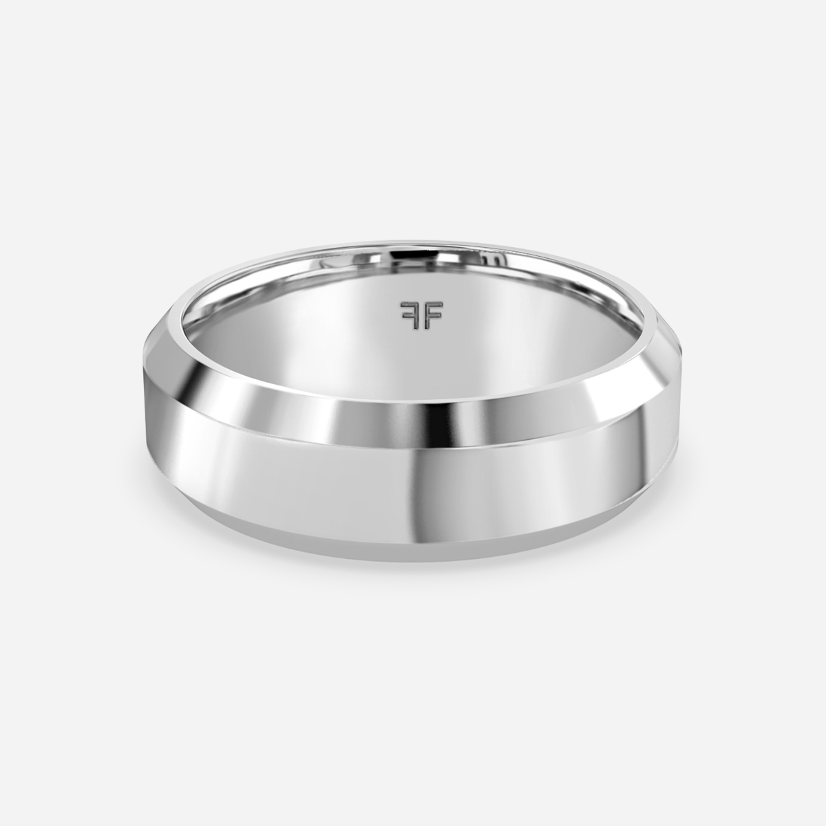 Gents 6mm Platinum Wedding Ring Flawless Fine Jewellery London