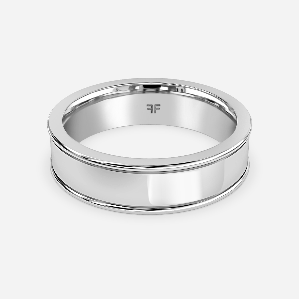 Jordan 5mm White Gold Wedding Ring