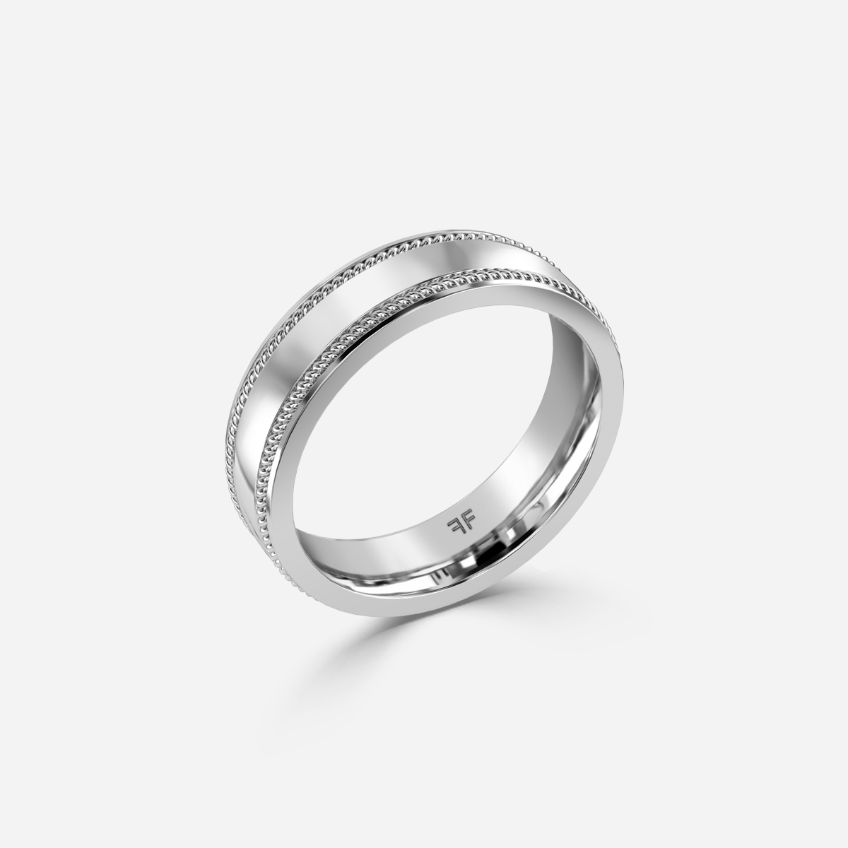 Finley 5mm White Gold Wedding Ring
