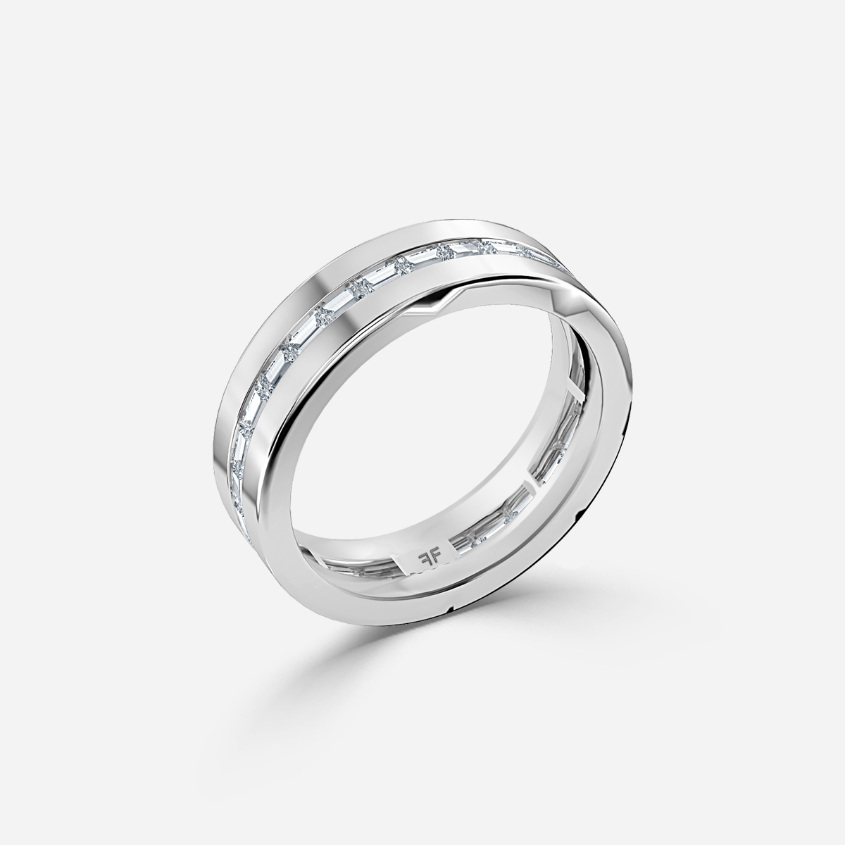 Milan 6mm White Gold Wedding Ring