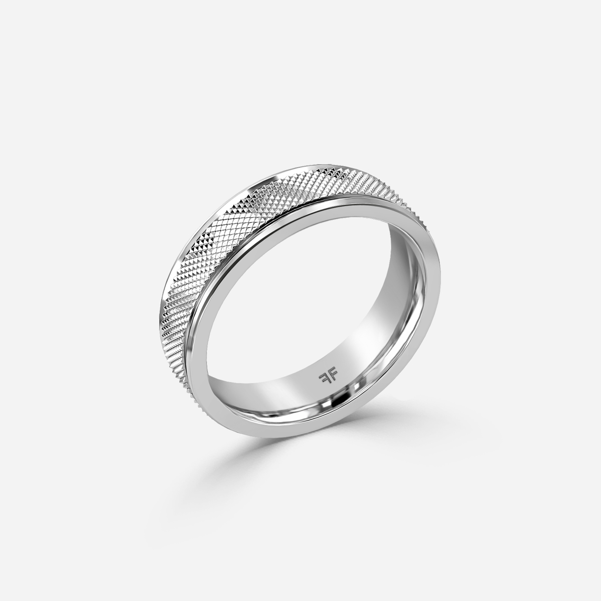 Matteo 5mm White Gold Wedding Ring
