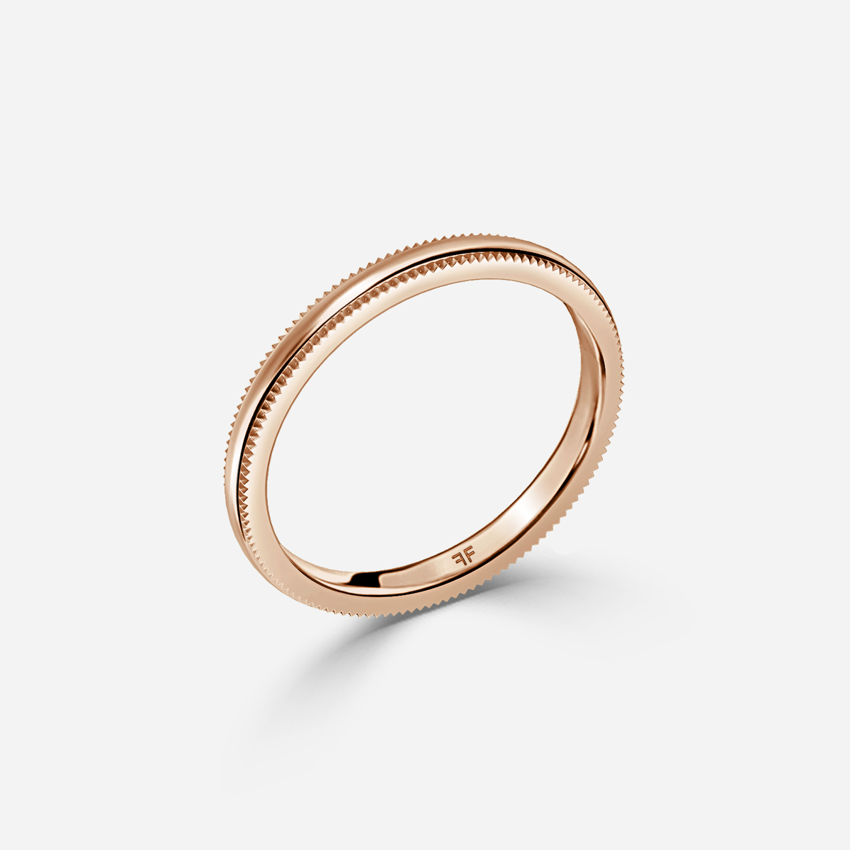 Plain Wedding Ring In Rose Gold