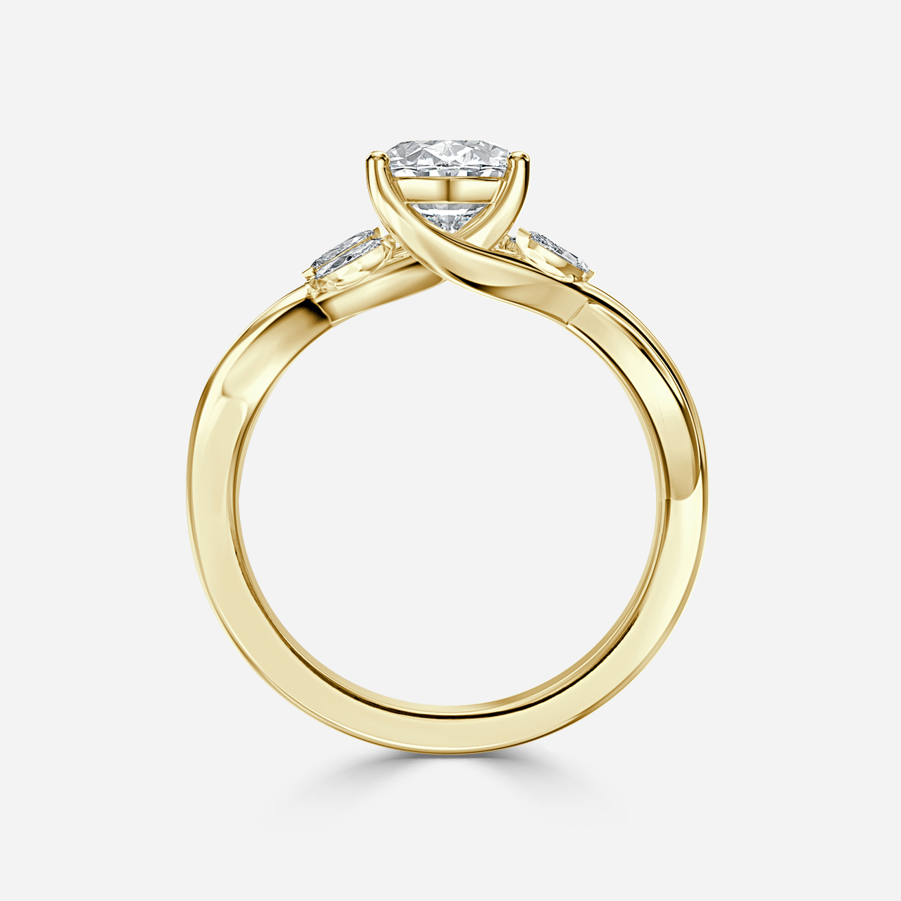 Twisted vine hot sale engagement ring