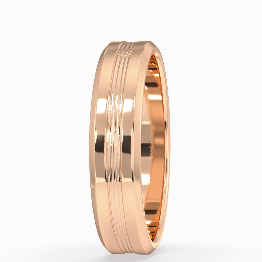 Gibson Rose Gold Men's Wedding Ring