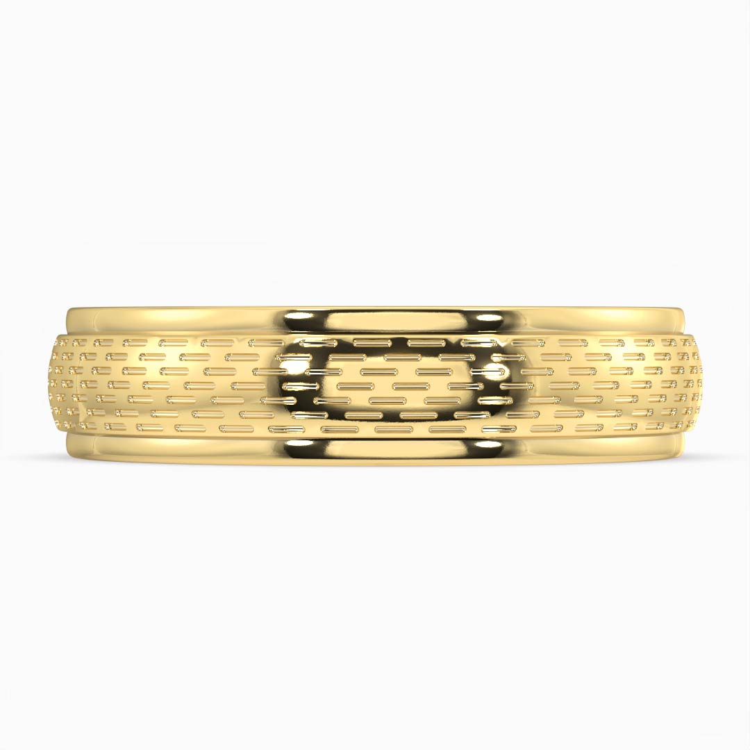 Russell Yellow Gold Men's Wedding Ring