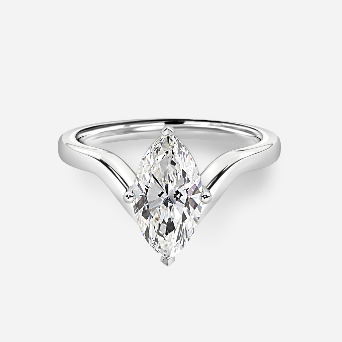 Solitaire marquise sale diamond ring