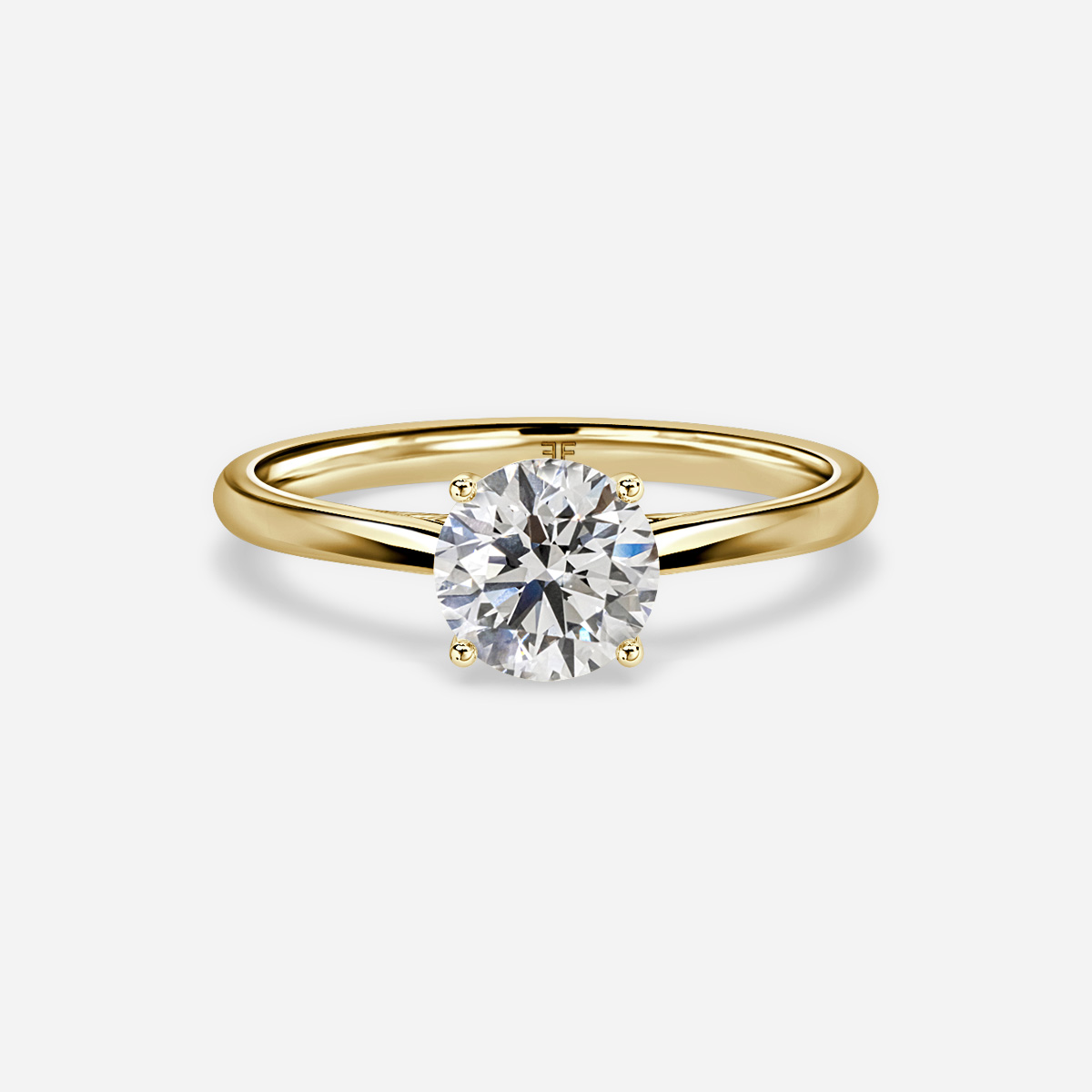 Odette Yellow Gold Solitaire Engagement Ring