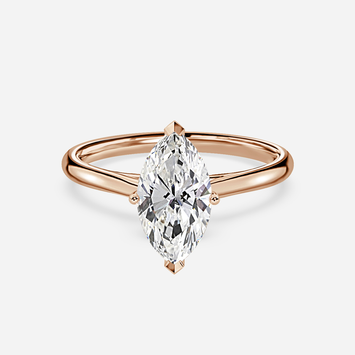 Odette Rose Gold Solitaire Engagement Ring