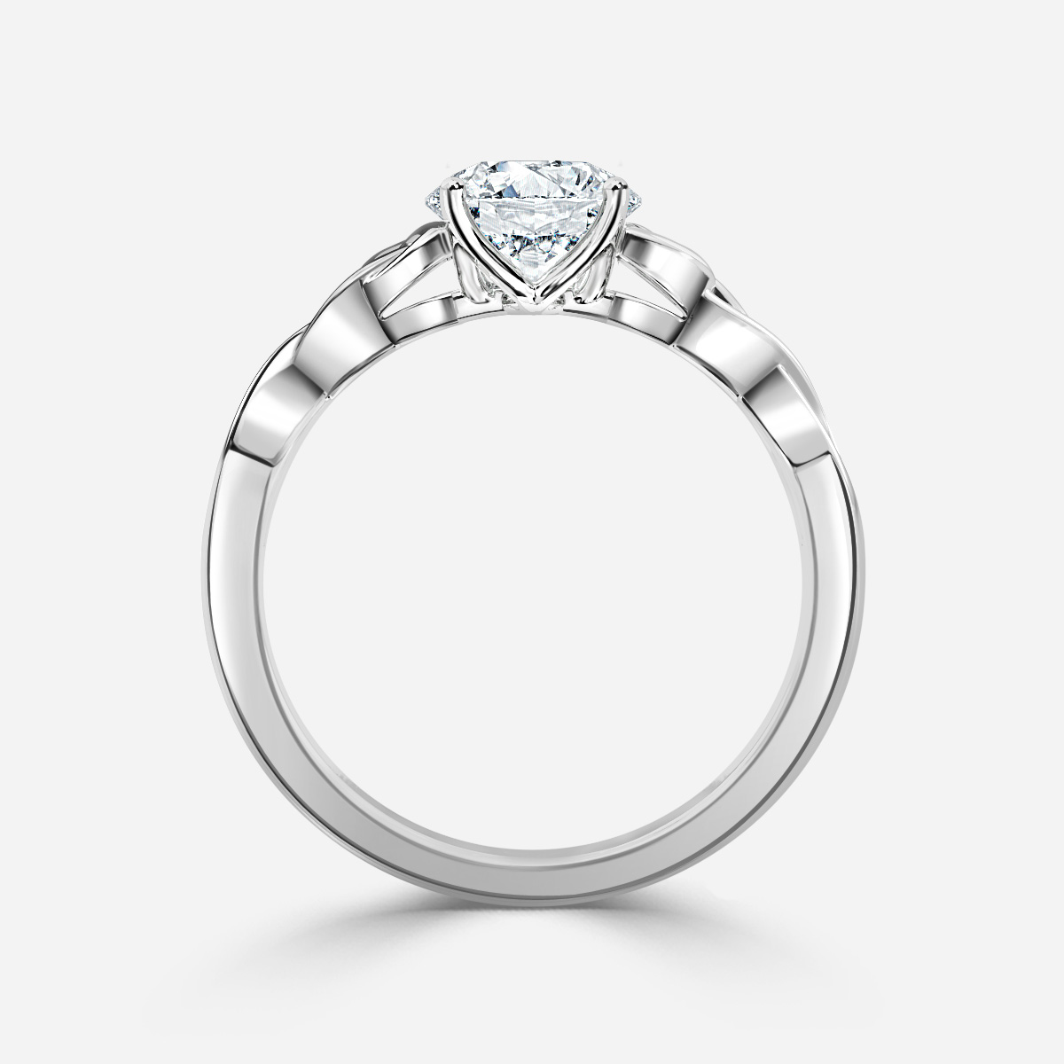 Gaia Platinum Celtic Engagement Ring