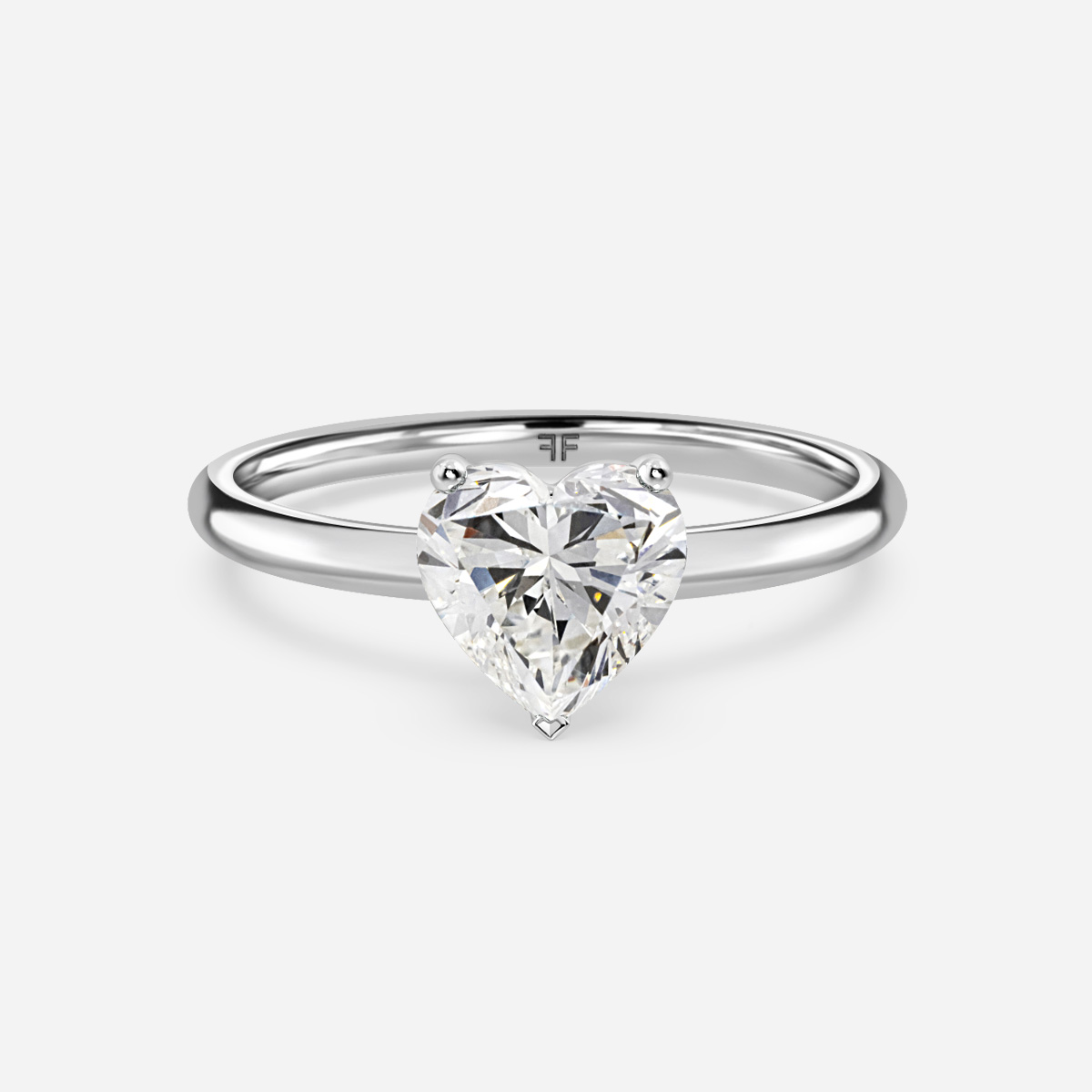 Lucy White Gold Solitaire Engagement Ring