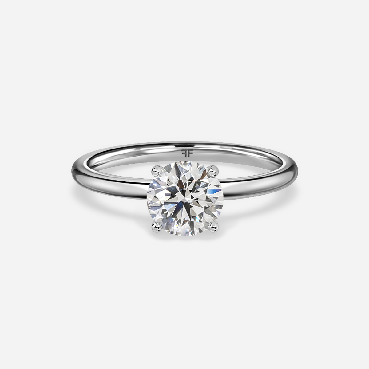 Lucy White Gold Solitaire Engagement Ring - Flawless Fine Jewellery London