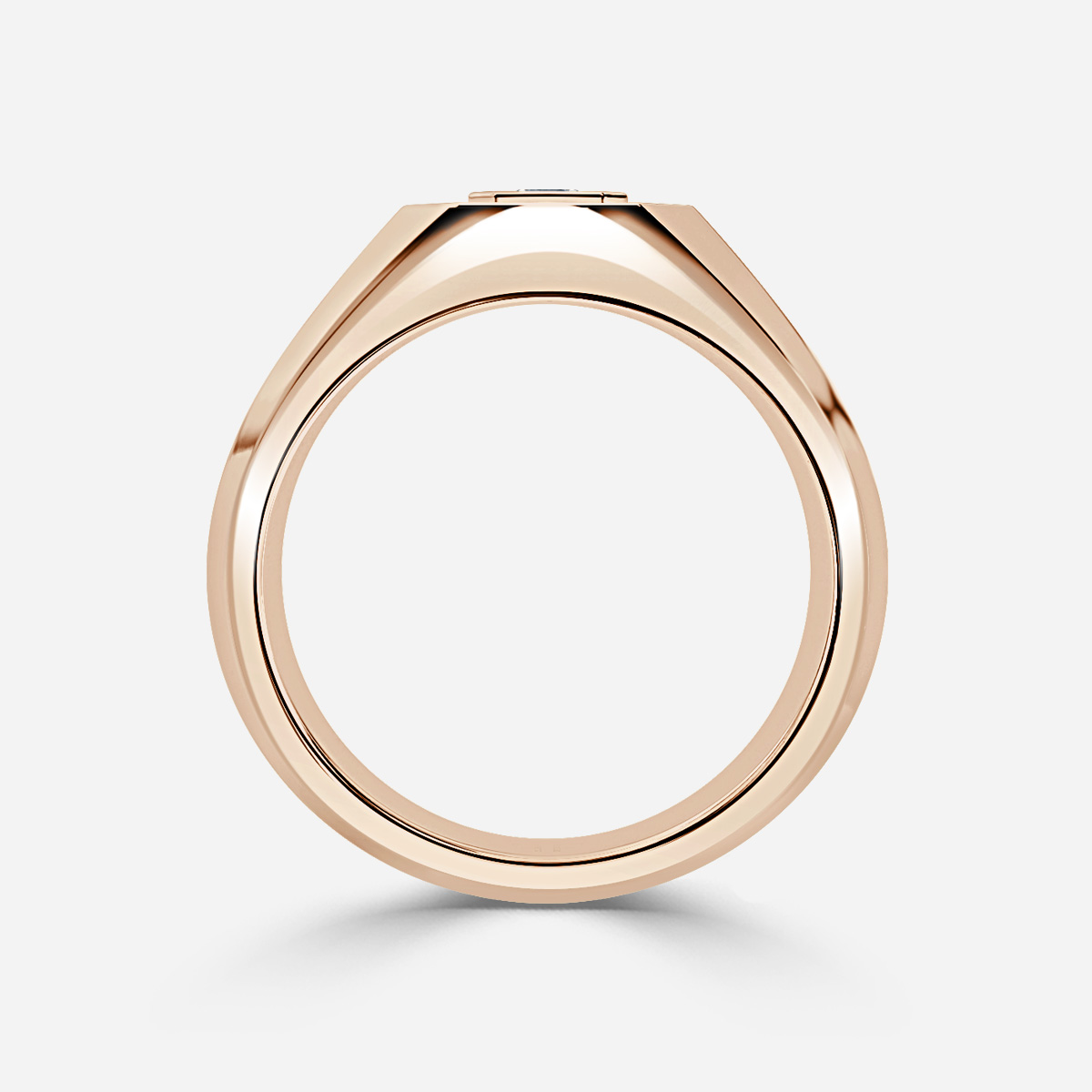 Jacob Rose Gold Men's Halo Engagement Ring