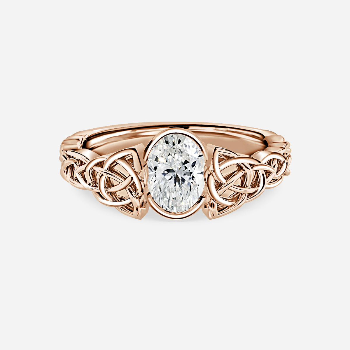 Celtic engagement rings hot sale rose gold