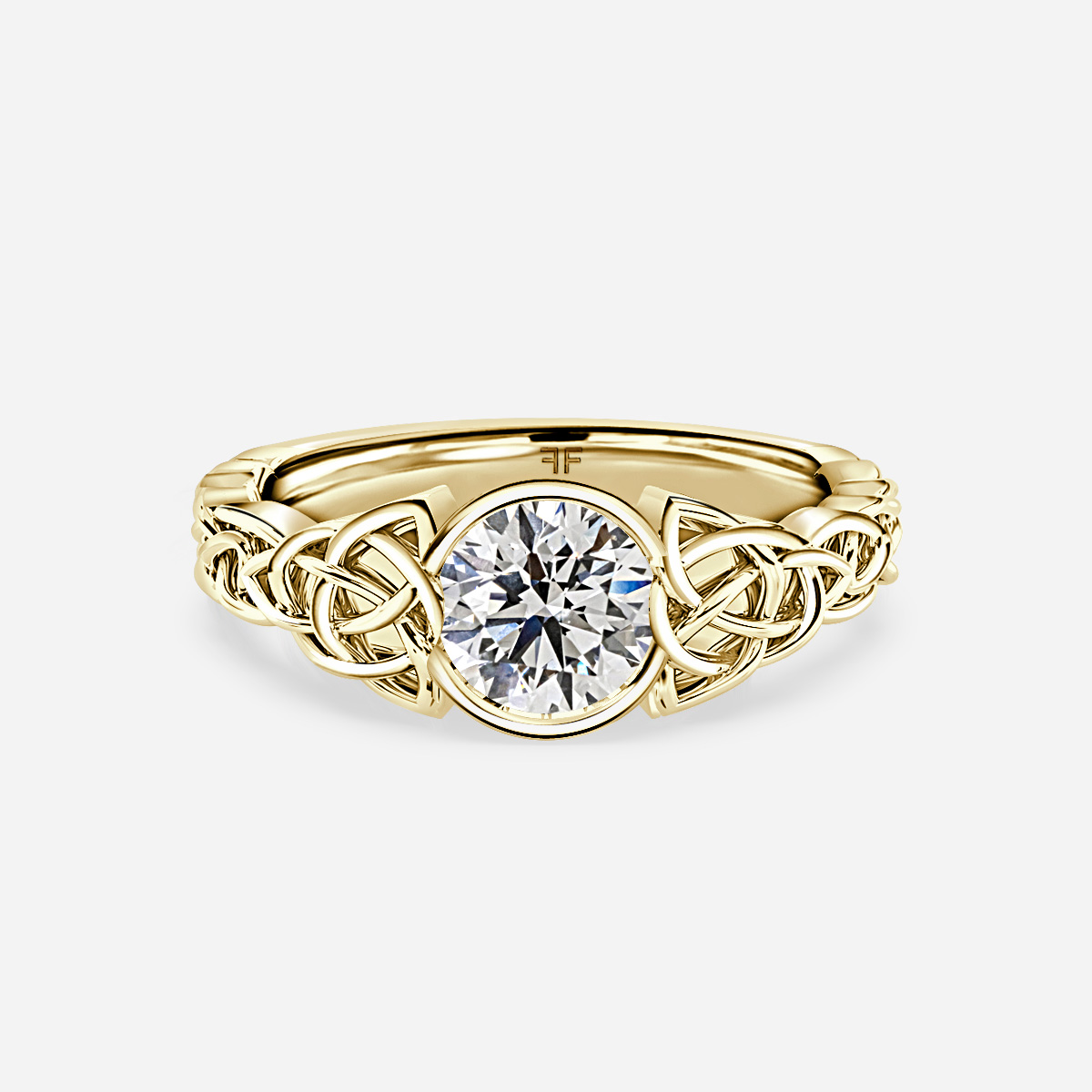 Béal Yellow Gold Men's Celtic Engagement Ring
