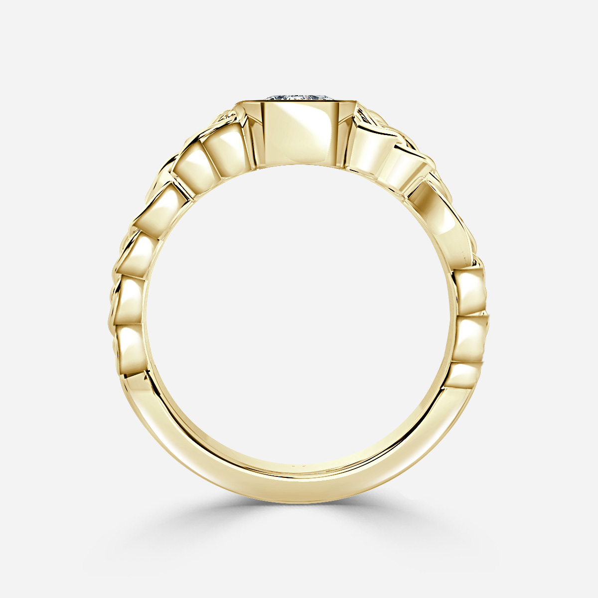 Béal Yellow Gold Men's Engagement Ring