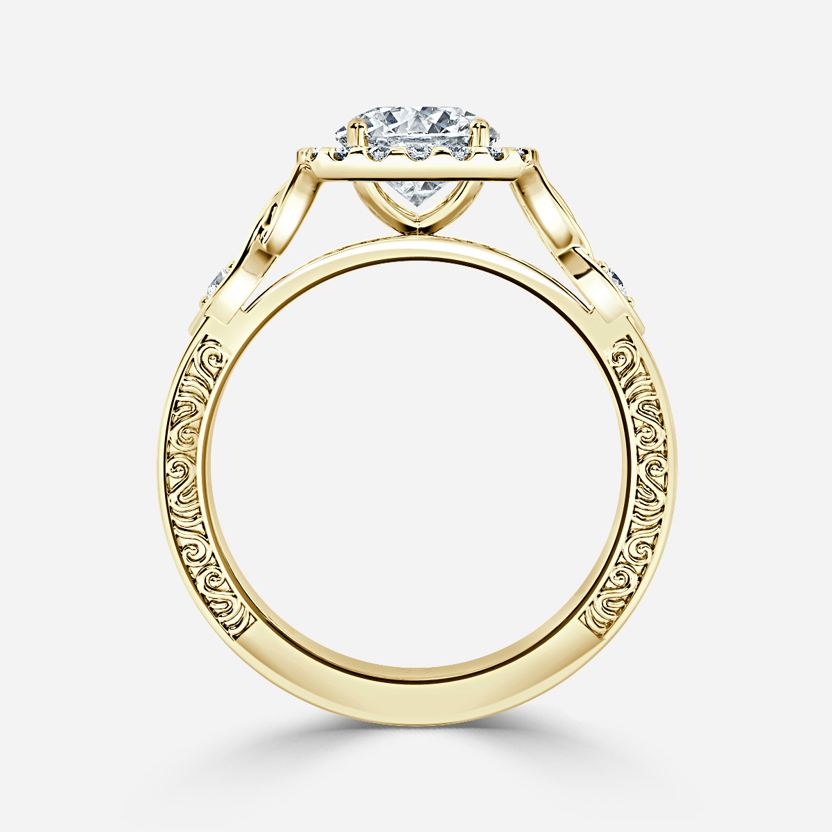 Maeve Yellow Gold Celtic Engagement Ring