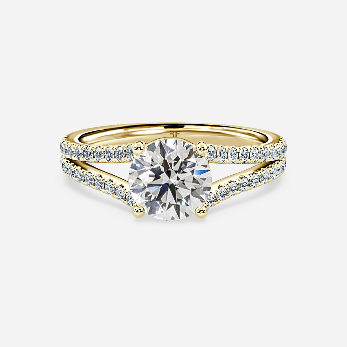 Split shank diamond 2025 engagement ring