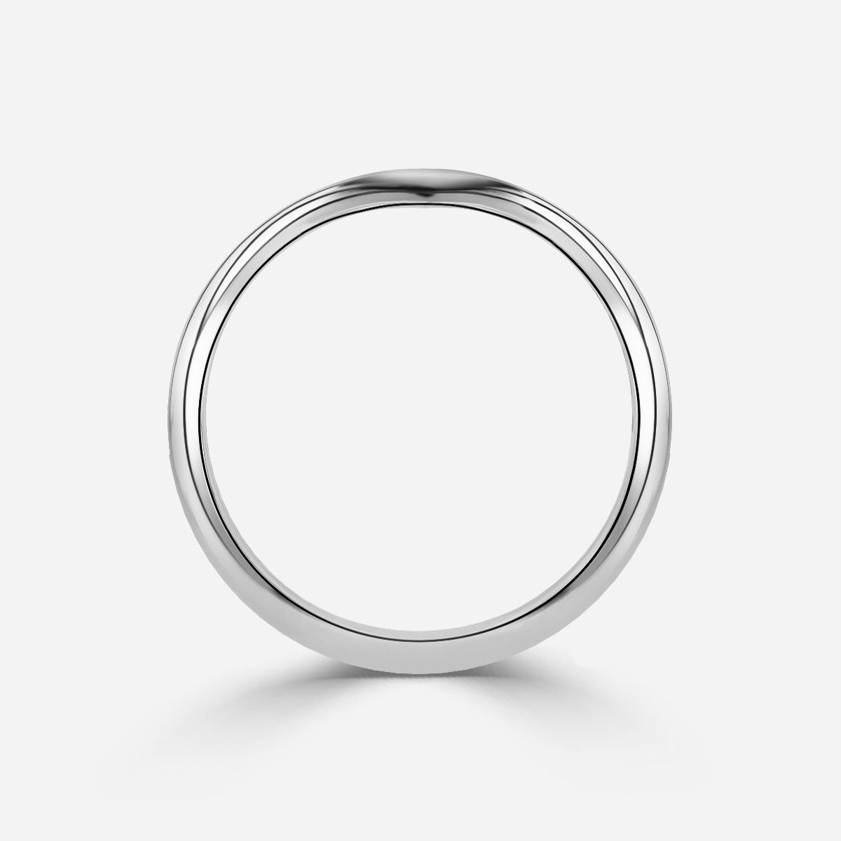 Nouveau Platinum Shaped Wedding Ring