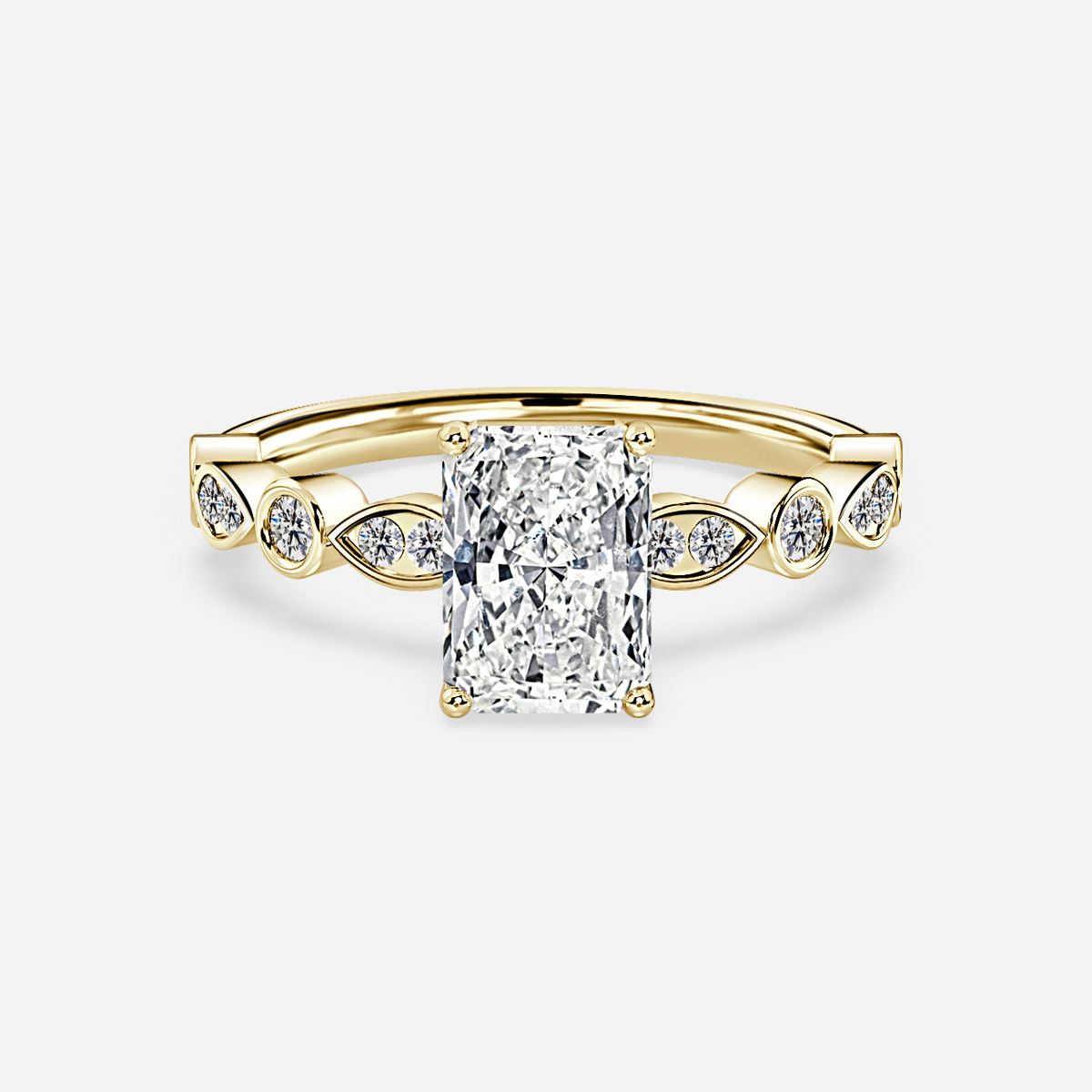 Aladria Yellow Gold Vintage Engagement Ring