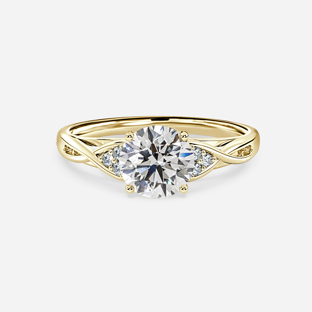 Fëa Yellow Gold Celtic Engagement Ring