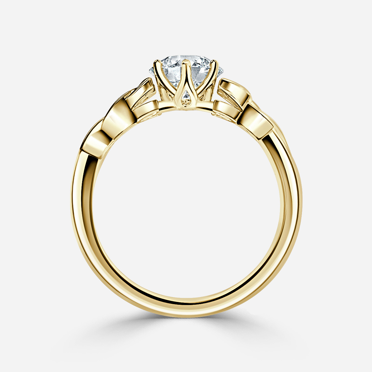 Celcine Yellow Gold Celtic Engagement Ring
