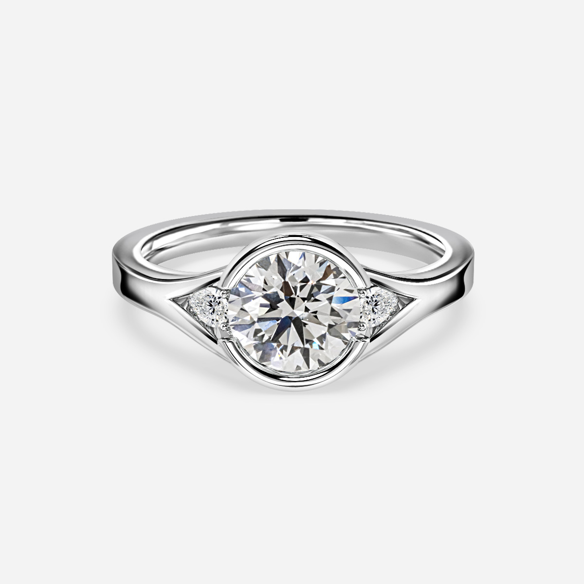 Split shank engagement on sale rings