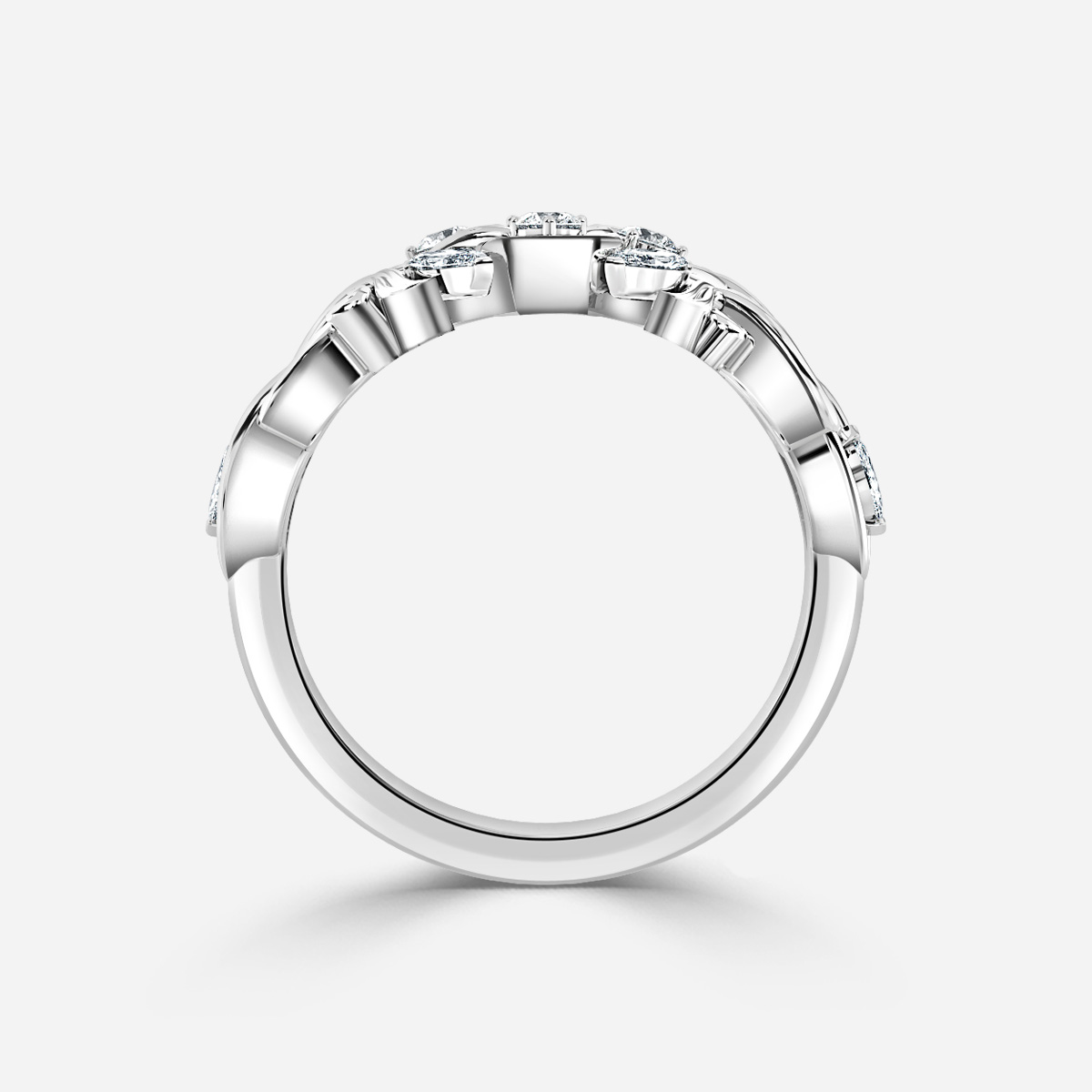 Noorie Platinum Celtic Engagement Ring