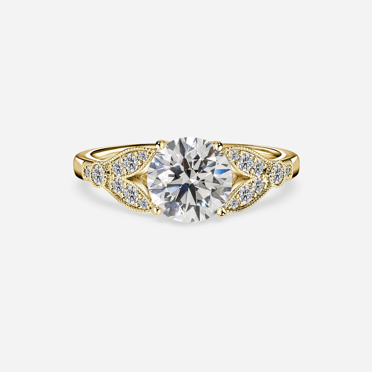 Jonis Yellow Gold Vintage Engagement Ring