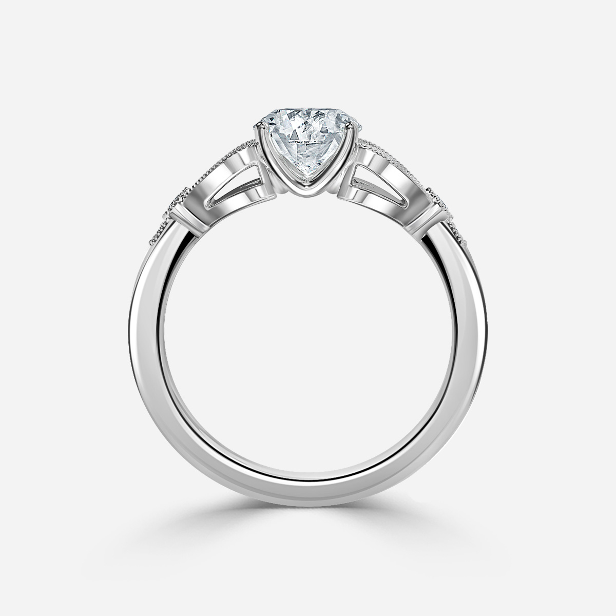 Jonis Platinum Vintage Engagement Ring