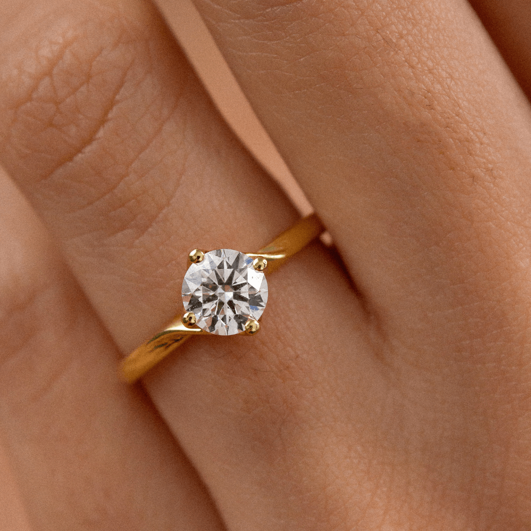 Jolene 0.90ct Yellow Gold Solitaire Engagement Ring
