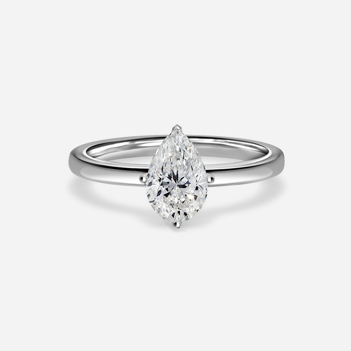 Viana White Gold Solitaire Engagement Ring