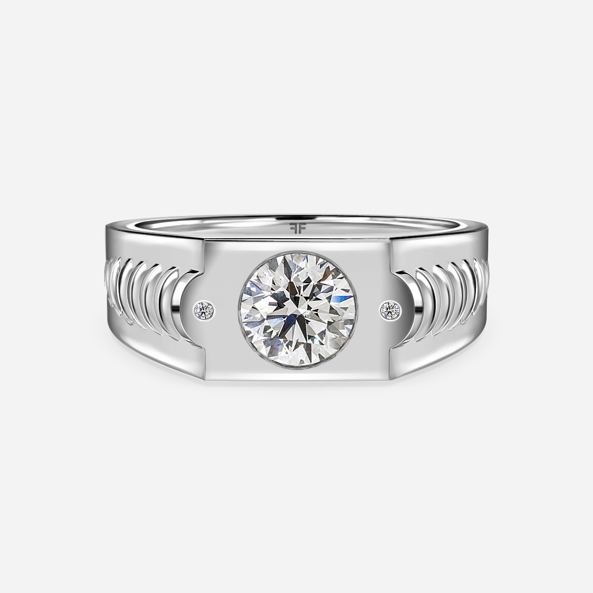 Edward Platinum Men's Engagement Ring