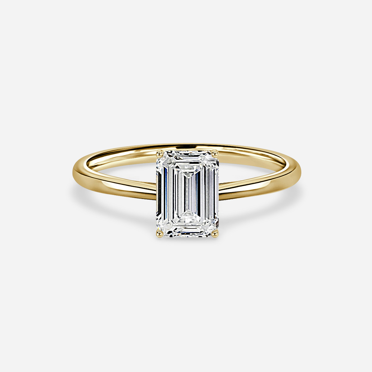 Jessie Tulip Yellow Gold Solitaire Engagement Ring