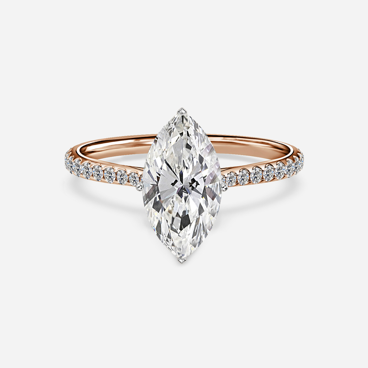 Jessie Pavé Rose Gold Two Tone