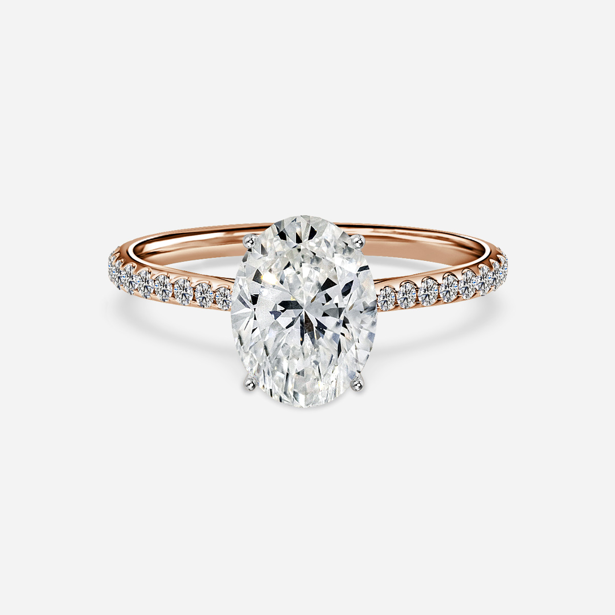Jessie Pavé Rose Gold Two Tone