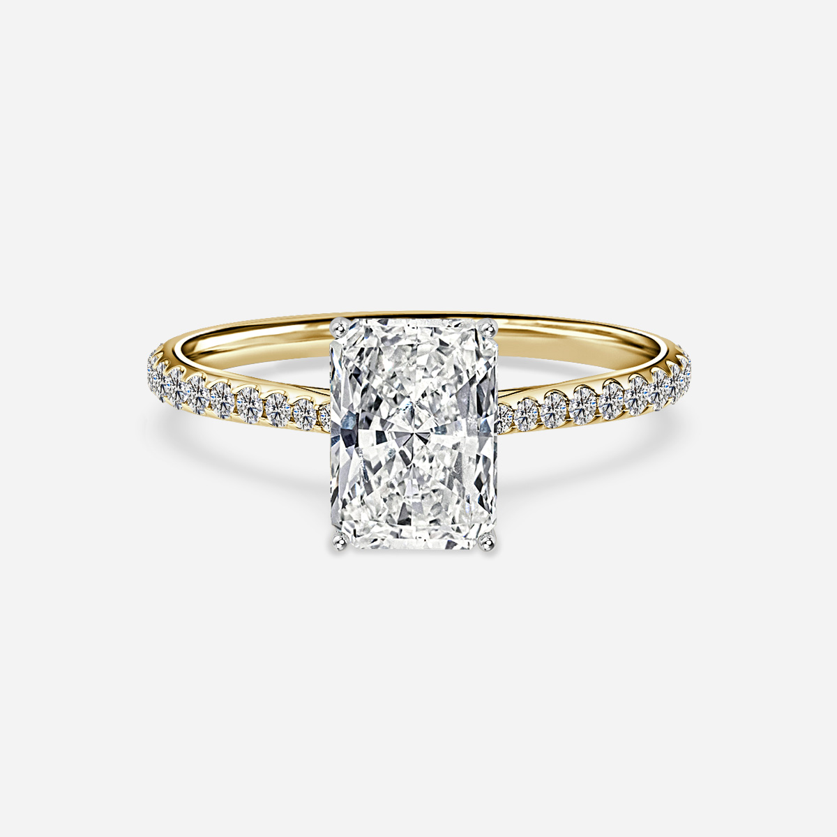 Jessie Pavé Yellow Gold Two Tone