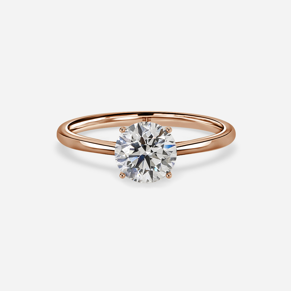 Jessie Tulip Rose Gold Solitaire Engagement Ring
