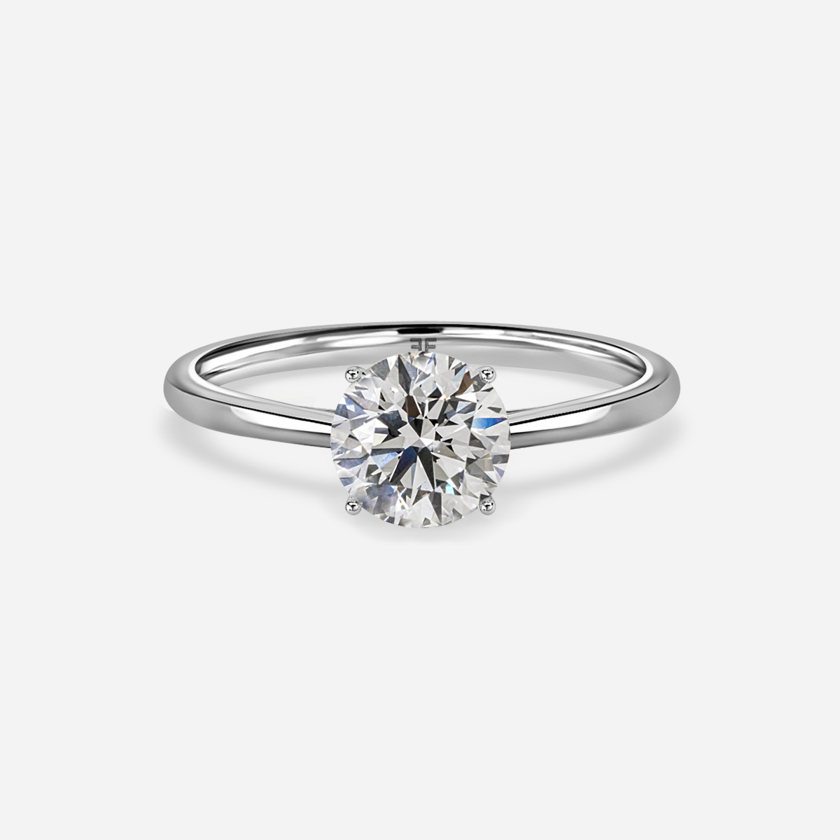 Jessie Tulip White Gold Solitaire Engagement Ring
